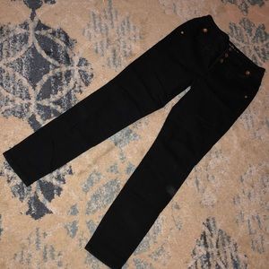 High Waisted Black Jeans